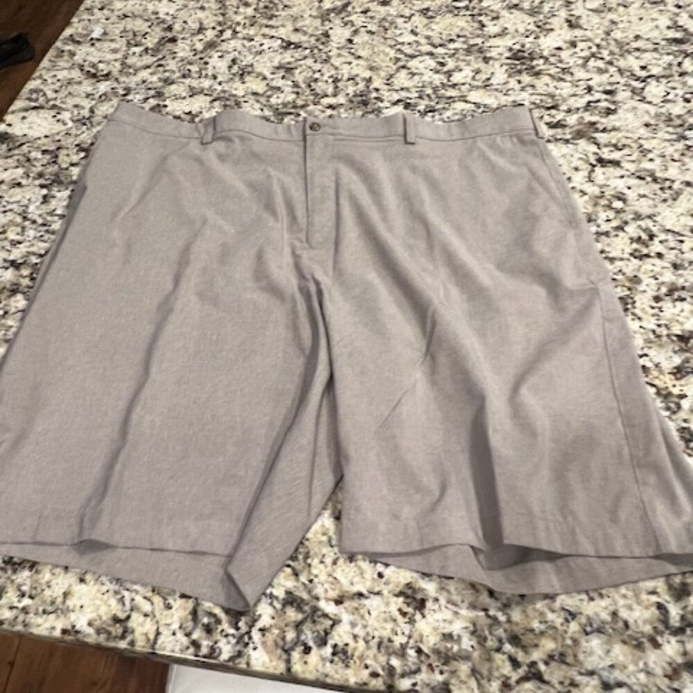 Men's Pro Tour Textured Heather Gray Golf Shorts Size 46